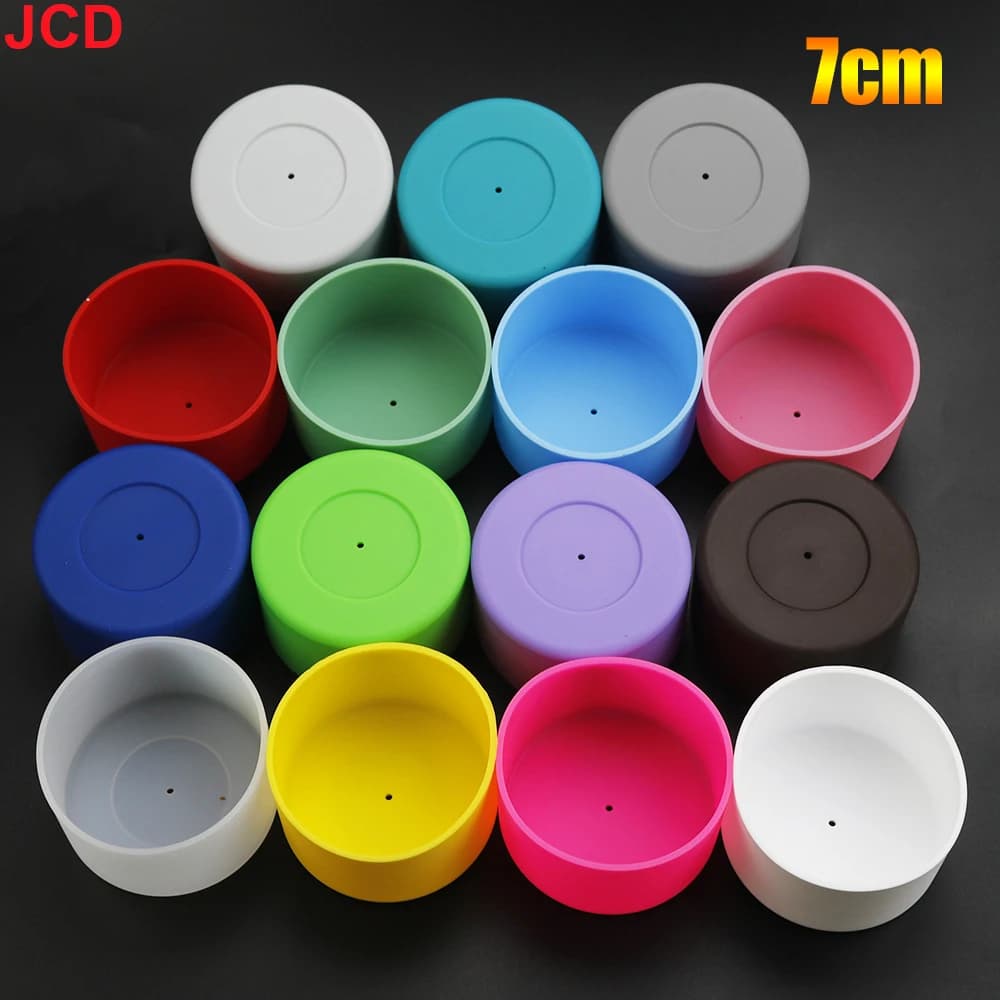 JCD 7.0cm Silicone Cup Case Rubber Bottom Protective Pad Universal anti-slip and anti-scoating Pad Anti-scan damage Sleeve