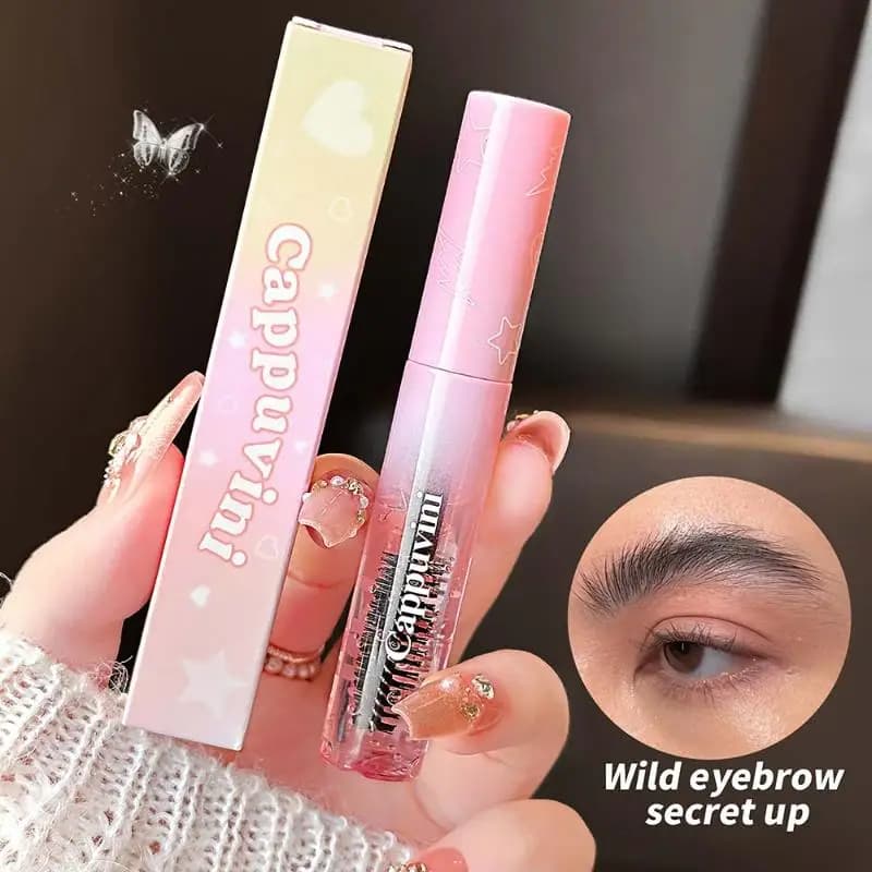 Long-Term Eyebrow Gel, Transparent Eyebrow Mascara with Natural Modeling Applicator, Professional Makeup that lasts all day