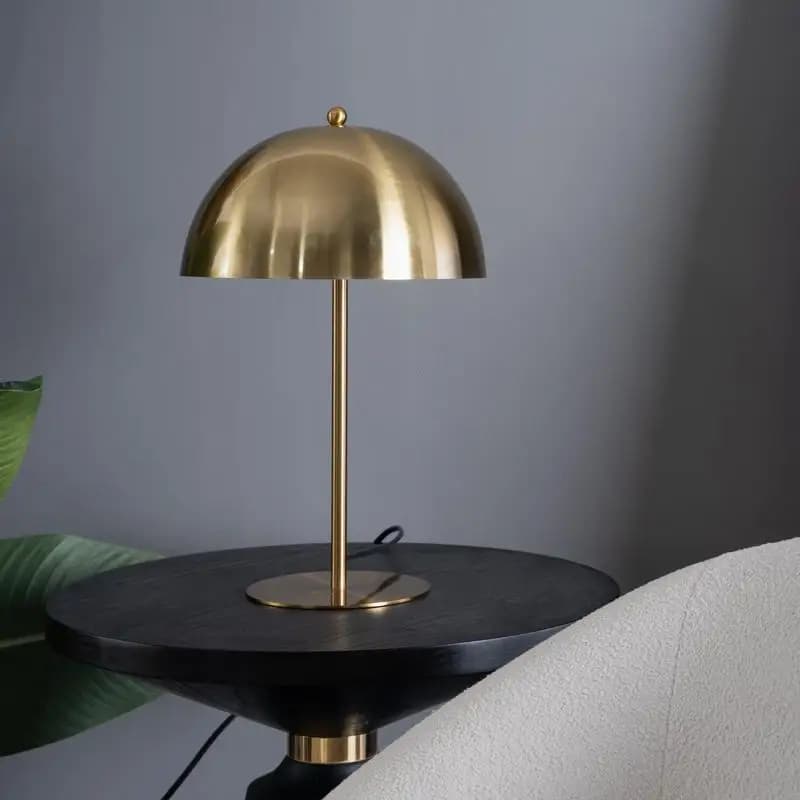Lampada da tavolo minimalista dimmerabile, piccola lampada da comodino per comodini, soggiorno, ufficio e studio, design oro e bianco, veloce