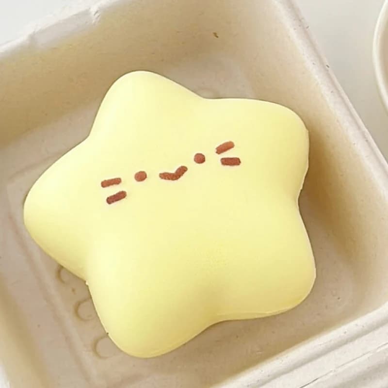 Lucky Star Puffy Squishy Sollievo dallo stress Lento aumento Spremere Agitarsi Giocattoli Spremere Taba Squishy per bambini Regalo di compleanno per adulti
