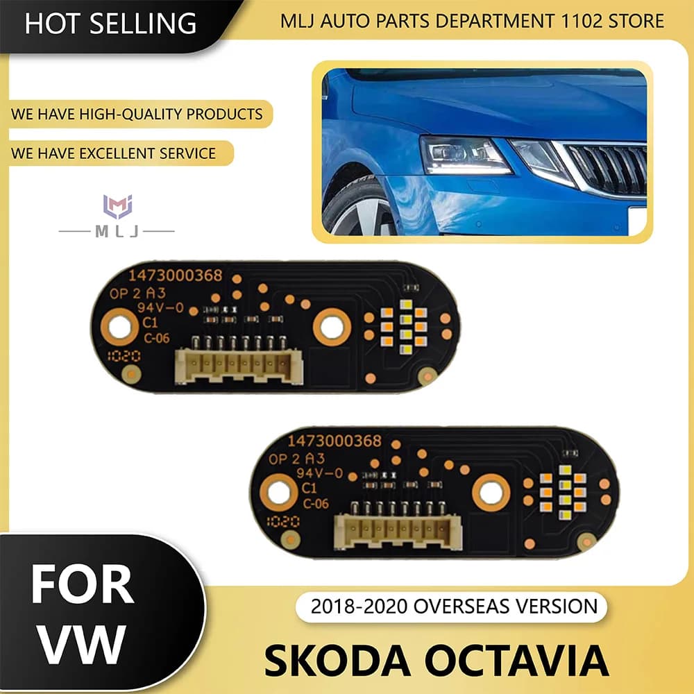 1473000368 5E0941645 For Volkswagen Skoda Octavia Mk3 2018-2020 Headlight Light Source Chip Overseas DRL Angel Eye Board LED