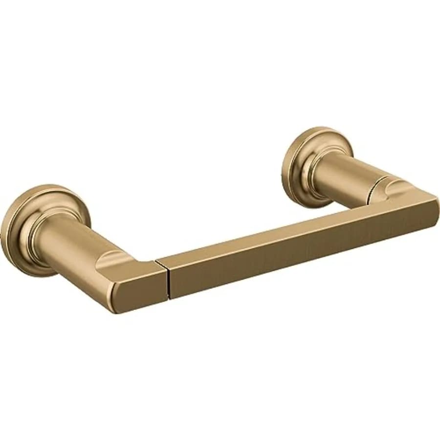 FAUCET Rubber Limited 78955-CZ Portarotolo per Carta Igienica con Braccio Girevole Tetra, Accessorio per Bagno in Bronzo Champagne