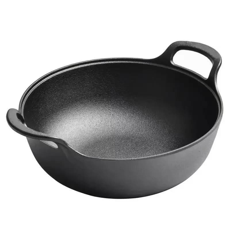 Padella cinese grande wok da 20 cm Padella antiaderente Utensile da cucina Padella Pentole