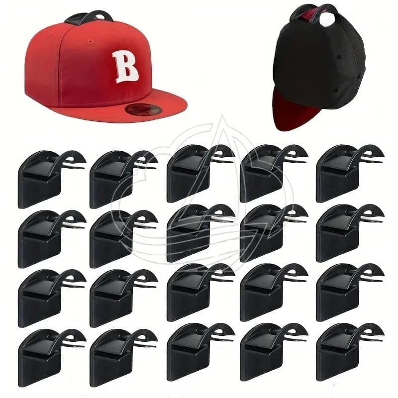 Ganci Adesivi da Parete per Cappelli, Organizzatore Porta Cappellini da Baseball Salvaspazio