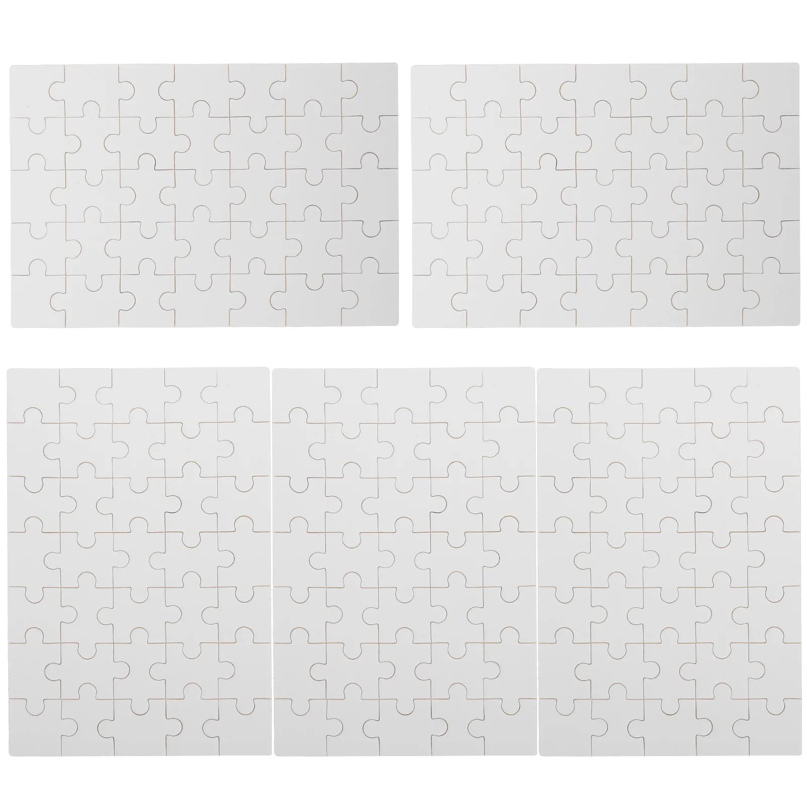 5 set puzzle sublimazione puzzle vuoto vuoto fai da te puzzle vuoto artigianato puzzle vuoto pezzi puzzle trasferimento termico puzzle artigianale