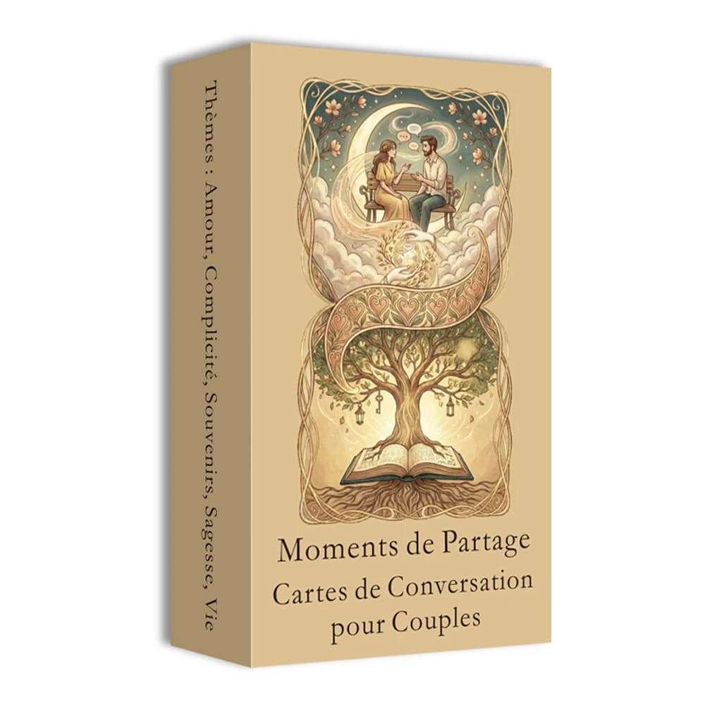 Carte per la conversazione in francese, Carte per l'attivazione della conversazione con i partner, 54 carte, Giochi di carte, Appuntamenti di coppia, Comunicazione familiare, 14+