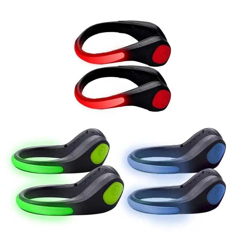 1 pz LED Clip per scarpe Luce Lampada lampeggiante antipioggia Spia di sicurezza per sport all'aria aperta Corsa notturna Camminata Ciclismo