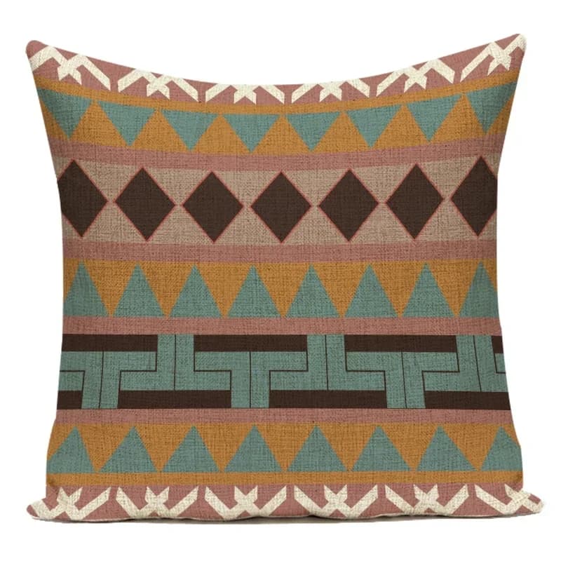 Retro High Quality Pillowcase African Ethnic Stripe Bohemian Sofa Bed Car Cushion Cover Textile Printed Decor Pillow Cover