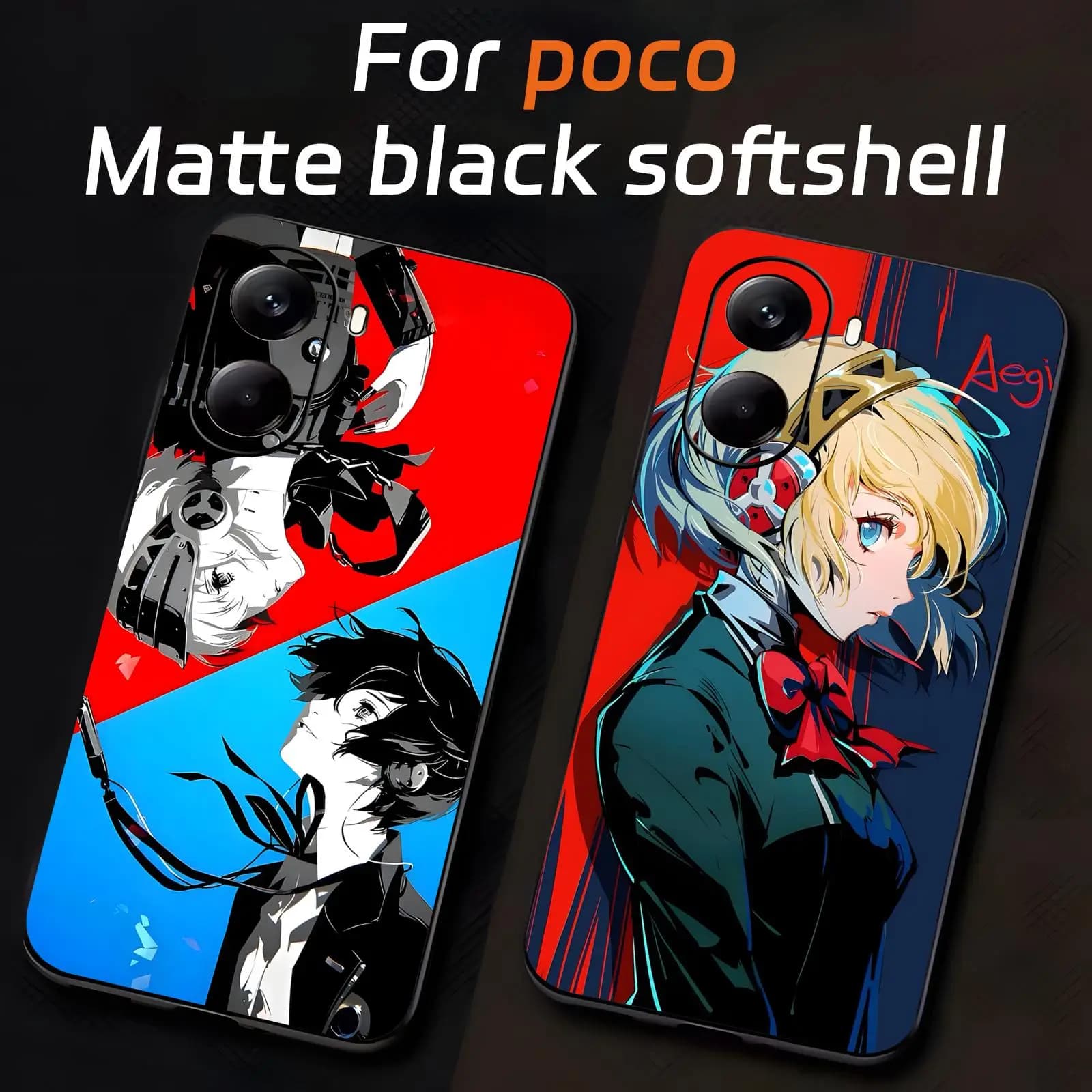 HOT Game persona e 3 Phone Case For Xiaomi POCO M7 M6 M5 X7 X6 X5 F7 F6 F5 Pro 5G Soft black Shockproof Cover