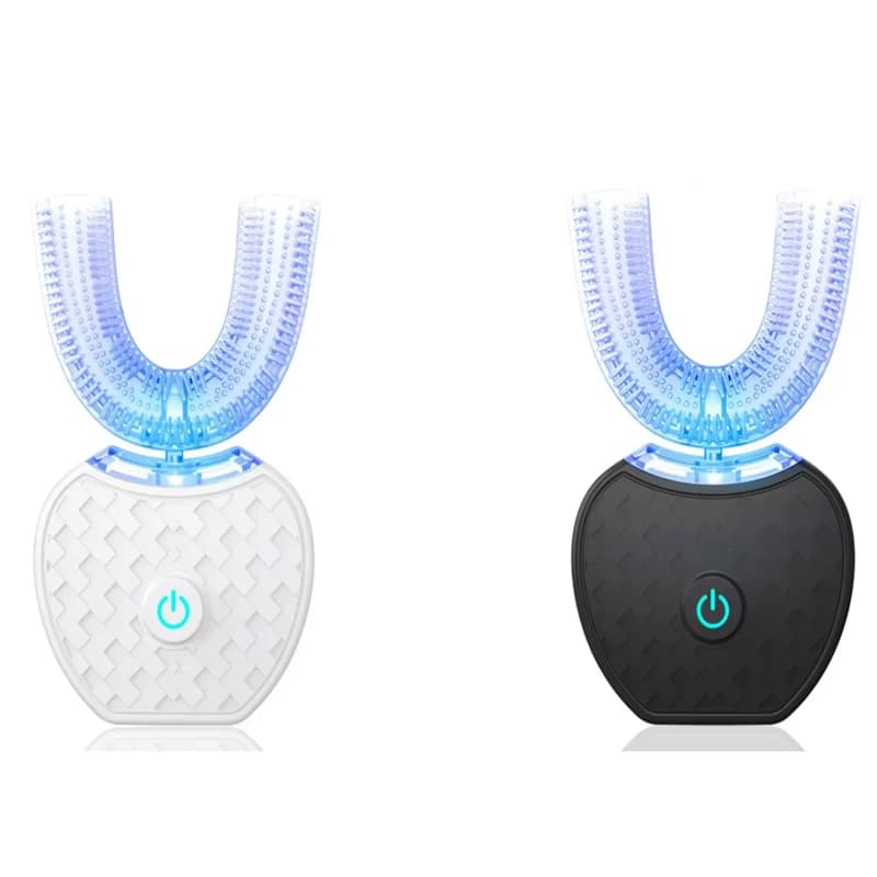Spazzolino elettrico elettronico portatile silenzioso automatico intelligente a bocca intera da 360 gradi, super spazzolino domestico
