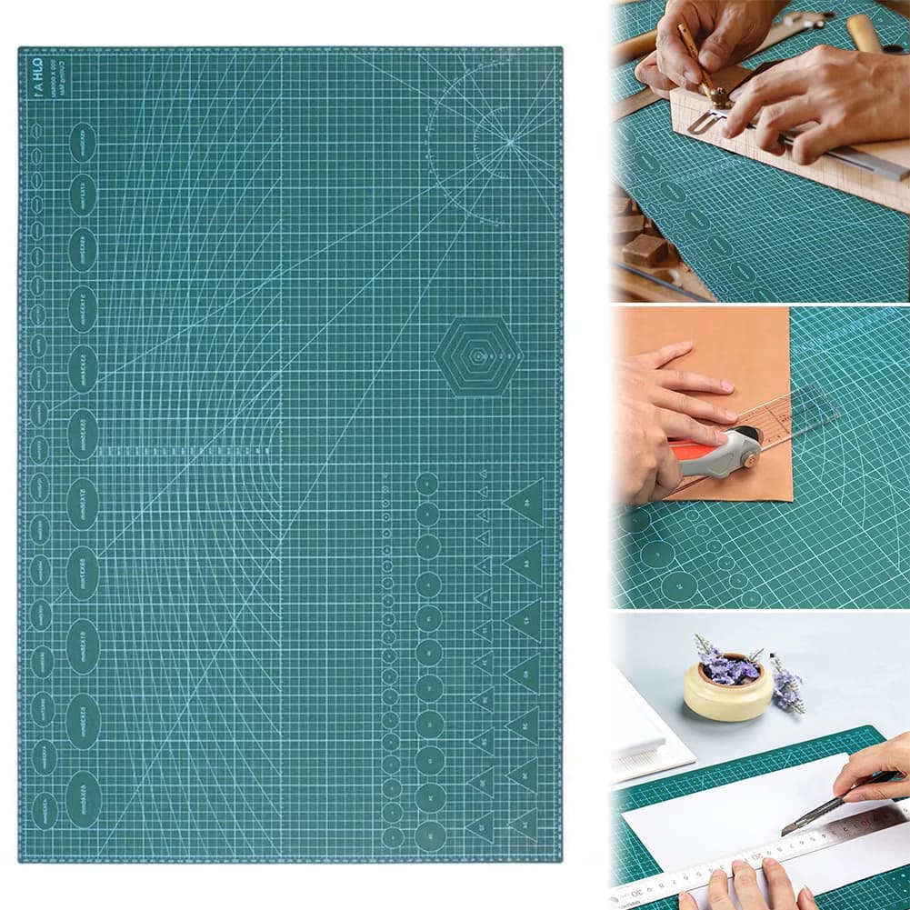 Self Healing Cutting Mat PVC Cutter Plate Double-Sided 3 Layer Cutting Pad 90x60cm Rotary Cutting Board for Fabric Arts Crafts