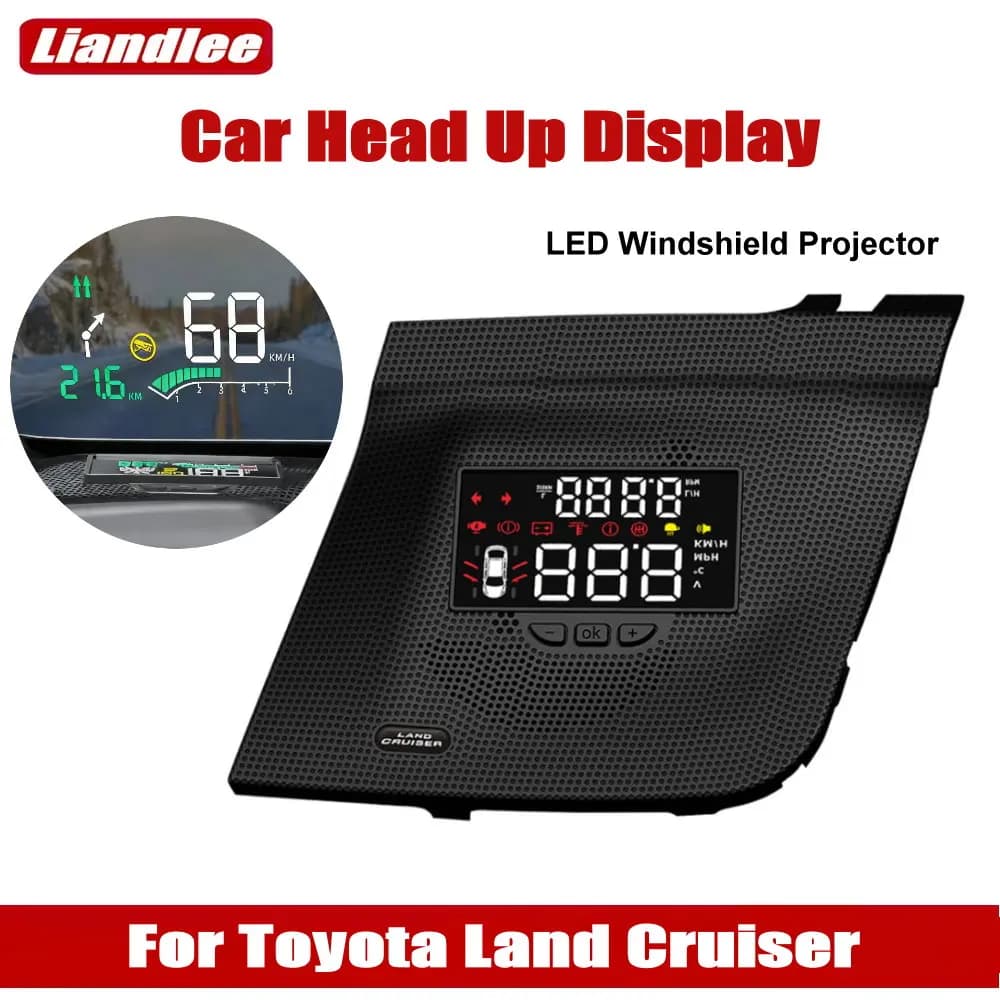 Display HUD per auto per Toyota Land Cruiser LC 200 J200 V8 2010-2021 Accessori auto Proiettore LED per parabrezza