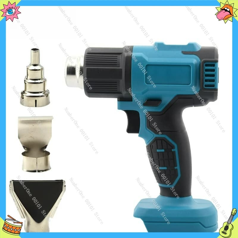 Pistola termica portatile ad alta potenza con batteria al litio che carica un piccolo display digitale con controllo della temperatura, pellicola termoretraibile in plastica