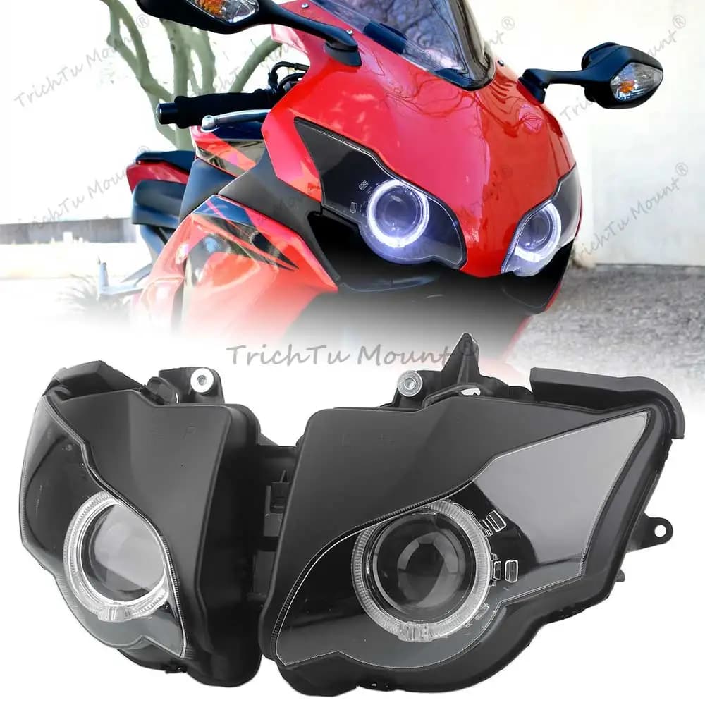 Faro Anteriore Moto 35W con Proiettore Xenon Personalizzato HID Abbaglianti/Anabbaglianti per Honda CBR1000RR 2008-2011