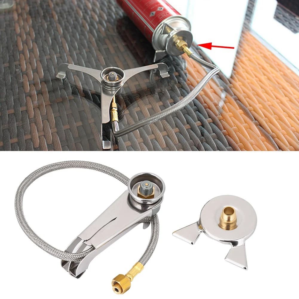 Adapter for outdoor stove Converter Tank Connector Kitchen accessories for camping Hiking Picnic