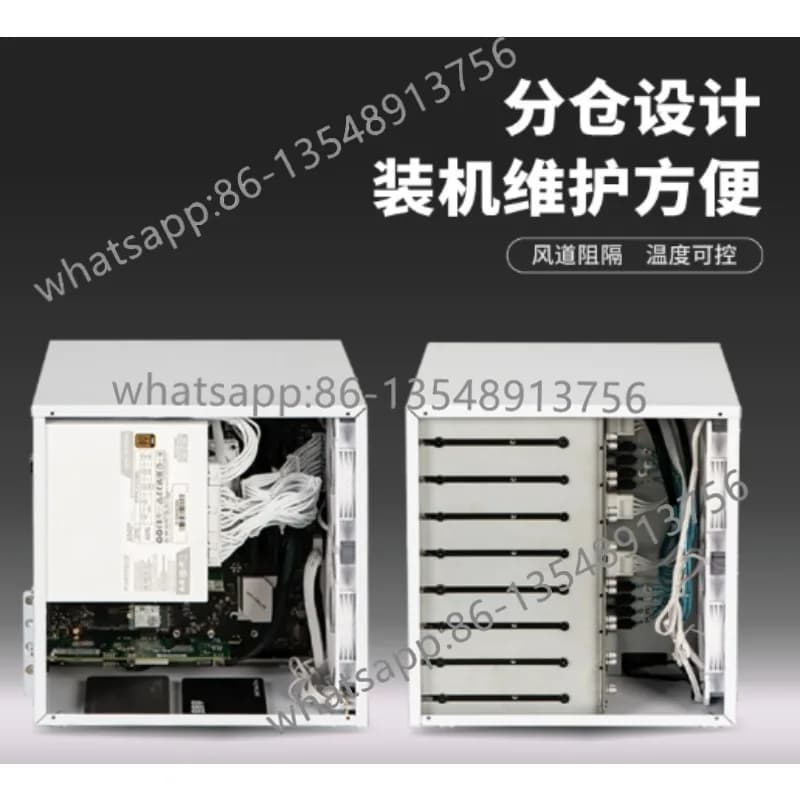 Chassis NAS a 8 dischi Alimentatore ATX Scheda principale MATX Archiviazione domestica a tutta altezza