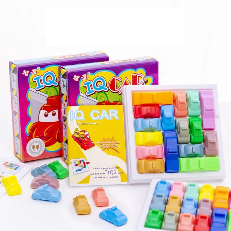 Space Rush Traffic Logic Gioco Puzzle educativo Giochi da tavolo per auto IQ Cars Fuga Gridlock Parcheggio per bambini Adolescenti (colore casuale