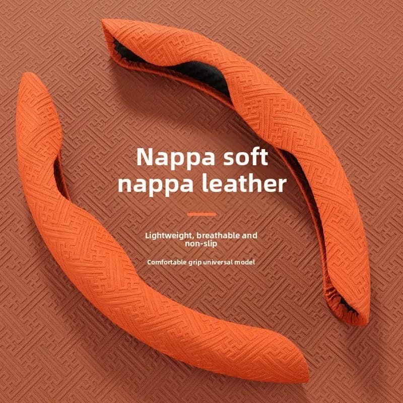 Coprimanubrio embossed non-slip leather cover that absorbs sweat with universal half cover