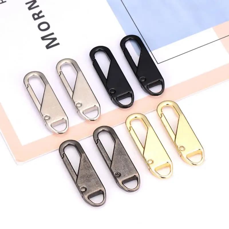Borsa per bagagli con testa a cerniera staccabile senza attrezzi scarpe per vestiti cerniera in metallo Puller ciondolo con cerniera accessori fai da te