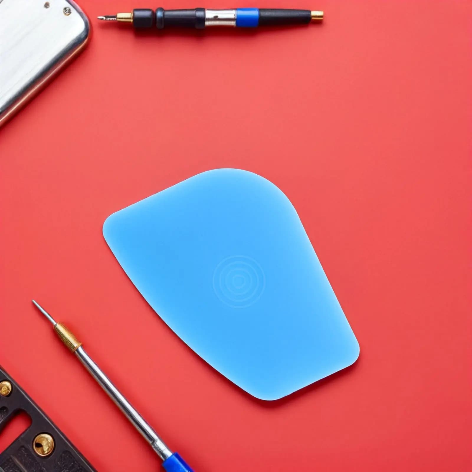 Kit di 50 Pezzi per Smontaggio Telefoni Cellulari, Spatole Triangolari in Plastica Blu, Strumenti di Riparazione per Rimozione Schermi di Laptop, Tablet e Fotocamere