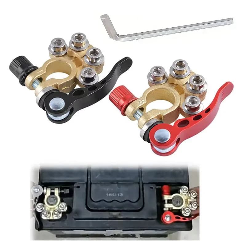 1 Terminal Paio per Battery Auto 12V 24V, Quick Connectors for Auto Cables, Switching Connectors, Auto Accessories