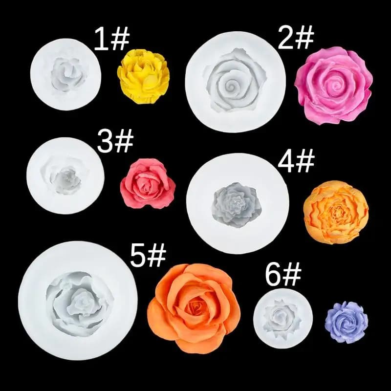 Stampo in Silicone 3D a Forma di Rosa per Candele, Sapone Fatto a Mano, Resina Epossidica, Gesso, Artigianato, Cioccolato, Ghiaccio, Torte - Offerta Speciale