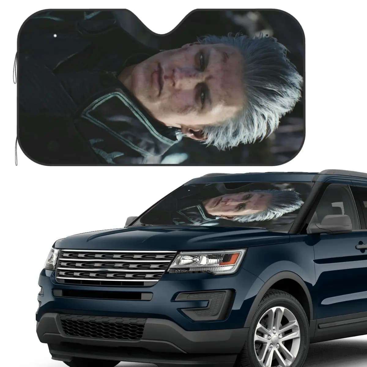 Vergil From The Devil May Cry Seri Parasole Parabrezza Parabrezza anteriore per auto Finestra Parasole Accessori Coperture