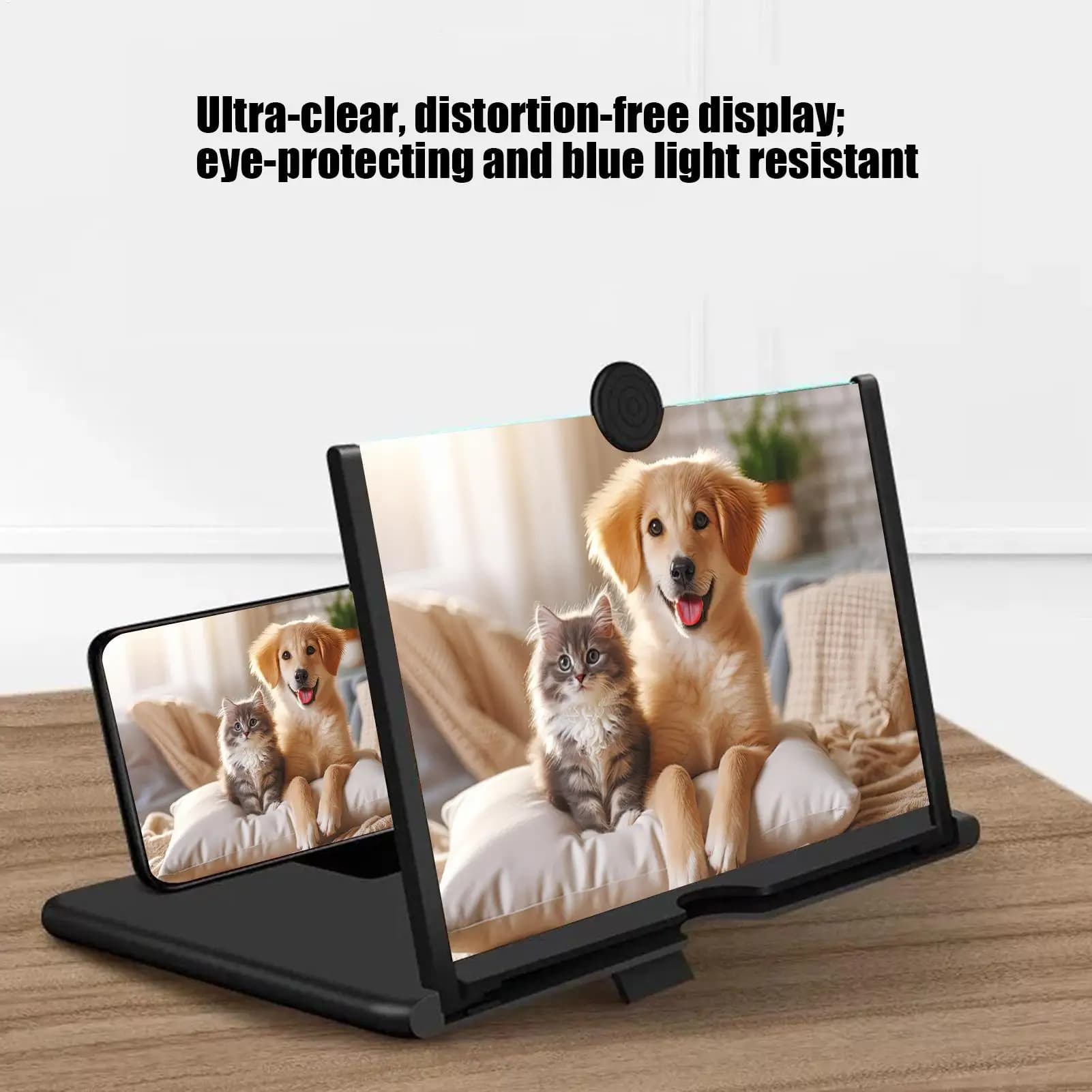 Lente d'ingrandimento per schermo per telefono cellulare Ingranditore pieghevole HD Lente d'ingrandimento per telefono cellulare Schermo per proiettore per videogiochi Gioco Libro per anziani