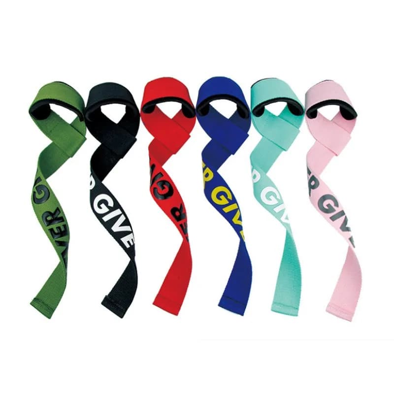 1 pair of gym lifting straps gloves from Fitness anti-slip bands for hands wrist straps support for weight lifting exercise Powerlifting