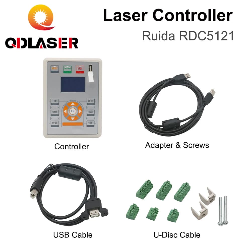 QDLASER Ruida RDC5121 Lite Version CO2 Laser DSP Controller Mainboard for CO2 Laser Cutting Engraving Welding Machine