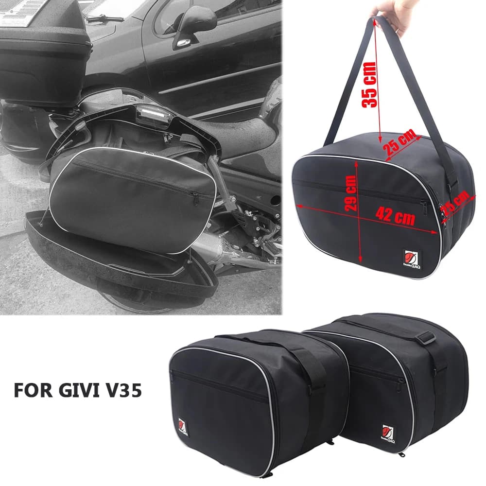 Borsa da viaggio per moto Borsa interna con fodera per borsa laterale per GIVI V35 V 35 Borsa laterale nera Organizer Inserto per accessori di archiviazione