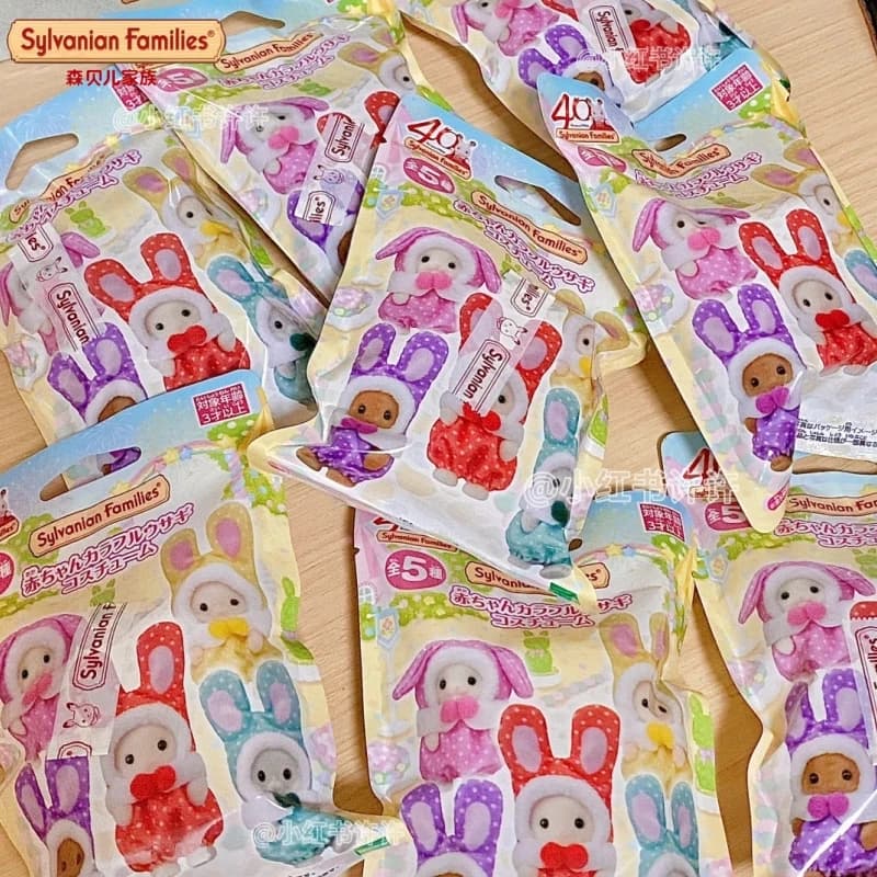 Genuino Sylvanian Families Il 40° Anniversario Coniglio Neonati Serie Cieco Scatola Cieca Borsa Conferma Anime Bambola Da Collezione Regalo Giocattolo