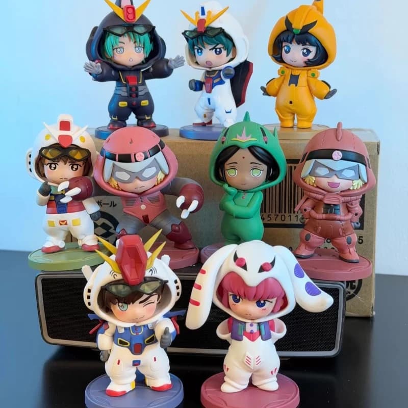 BNFIGURE Q Mobile Suit Gundam Seed Destiny Pajama Suit Q-Figure Blind Box Vol.2 Figure Model Blind Box Ornament Peripheral Gift