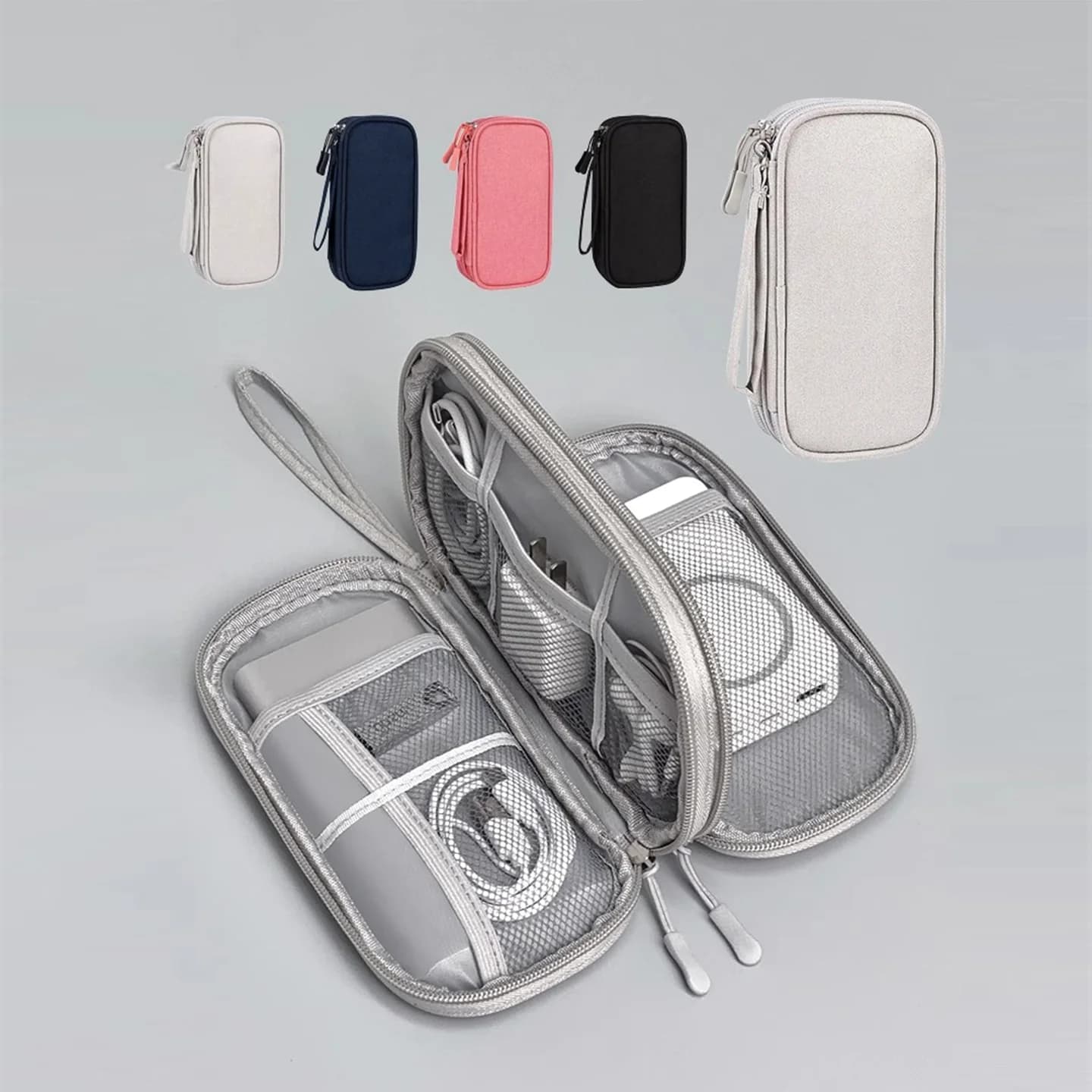 Power Bank, Cavo dati, Borsa portaoggetti per telefono, Accessori digitali, Cuffie, Borsa portaoggetti portatile multistrato
