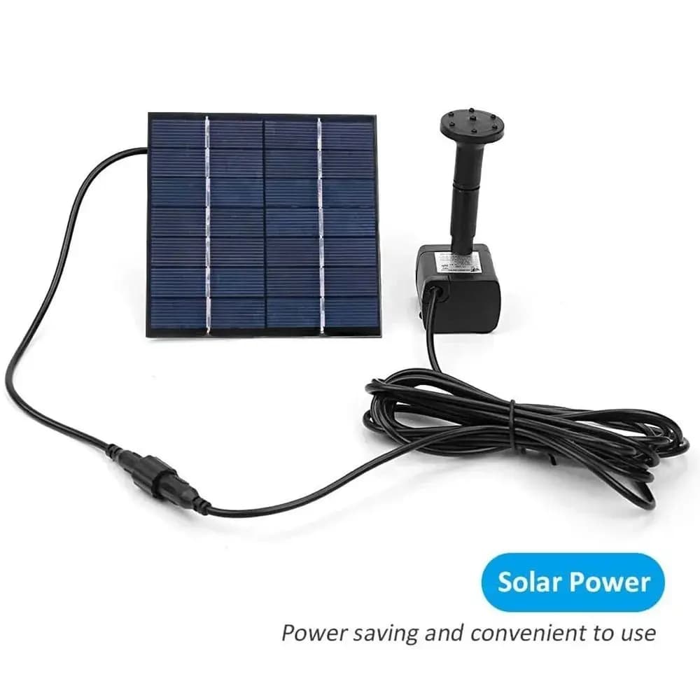 Mini Pompa Solare per Acqua con 4 Ugelli, Pompa Solare Fai-da-Te per Fontana 200L/H, Pompa Solare DC Senza Spazzole per Fontana d'Acqua e Abbeveratoio per Uccelli