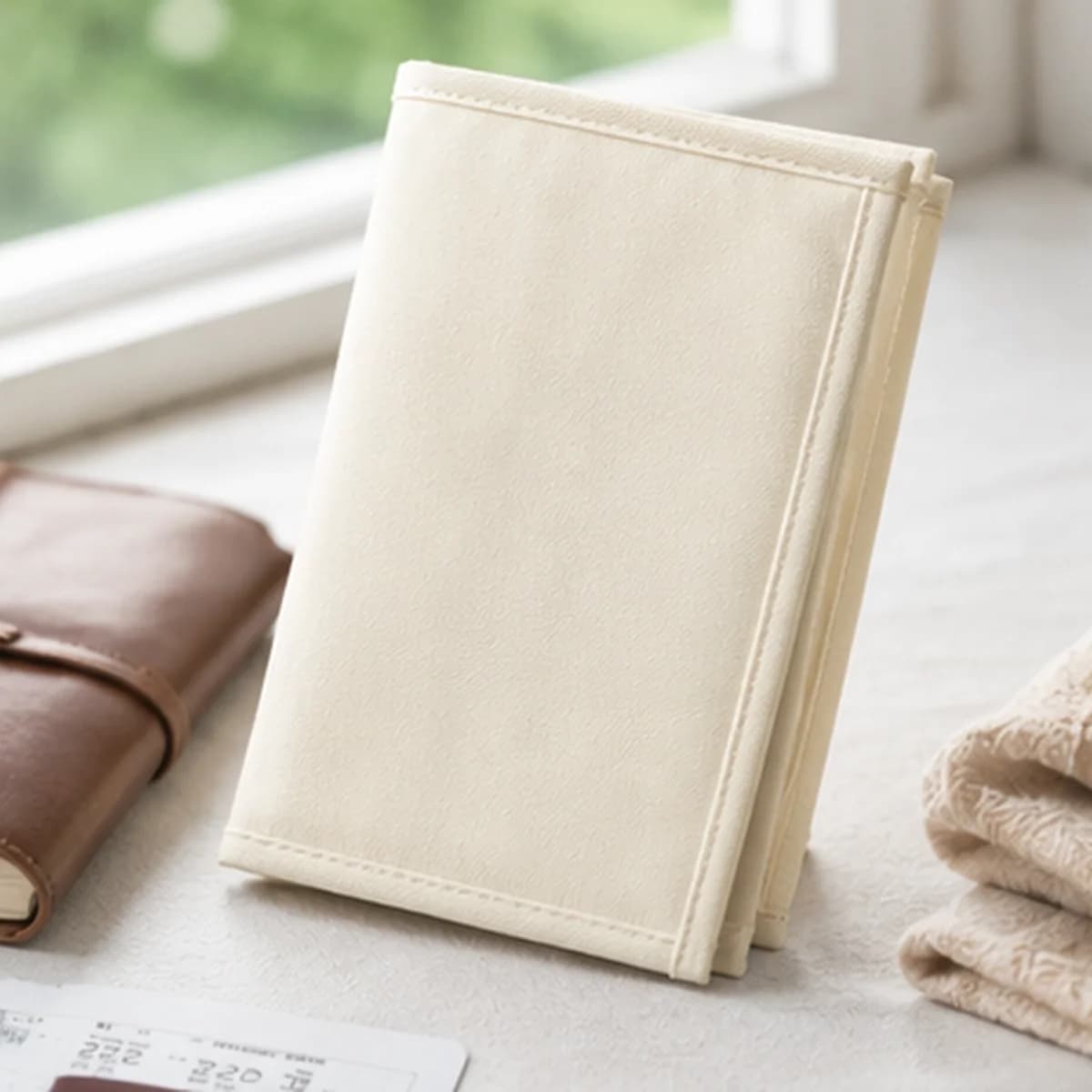 Bank Card Holder Wear-Resistant Card Pouch Receipt Storage Sturdy Traveler Notebook Insert For Journals Daily Outings Passport