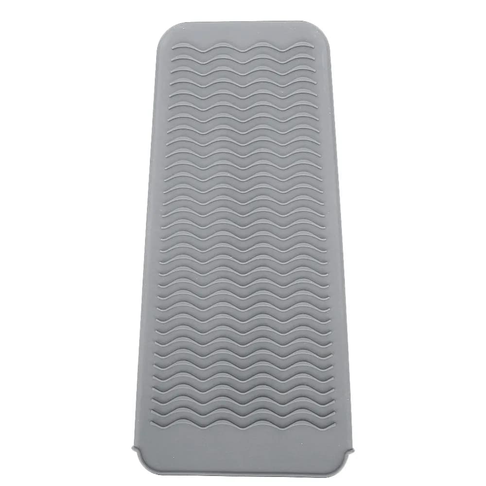 Copertura in Silicone per Piastra per Capelli, Colore Rosso Rosa, Materiale Durevole, Custodia Professionale Antiscivolo Grigia per Uso Domestico