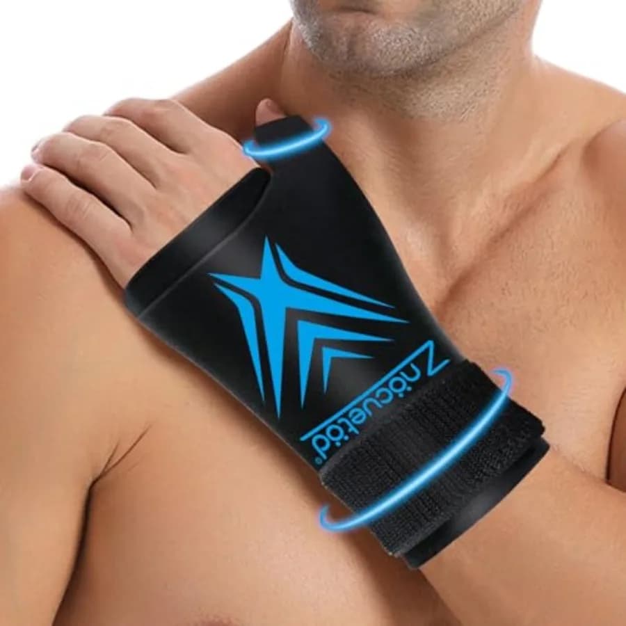 Wrist Ice Pack Wrap for Pain Relief Reusable Wrist Brace Cold Gel Gloves Hand Thumb Ice Packs for Injuries Surgery Recovery Hot