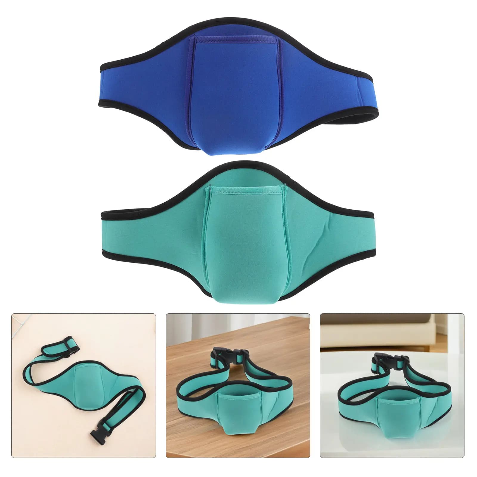 2 Pezzi Marsupio Porta Telefono Impermeabile in Neoprene Leggero per Corsa, Fitness, Allenamento, Yoga e Sport