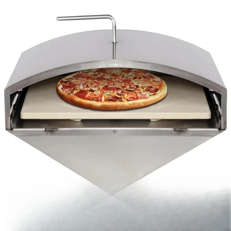 Griglia per pizza con pietra quadrata