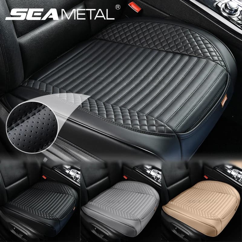 SEAMETAL Completely Wrapped Car Seat Cover Breathable Hole Front seat cushion for PU car Universal non-slip cover for automatic chair