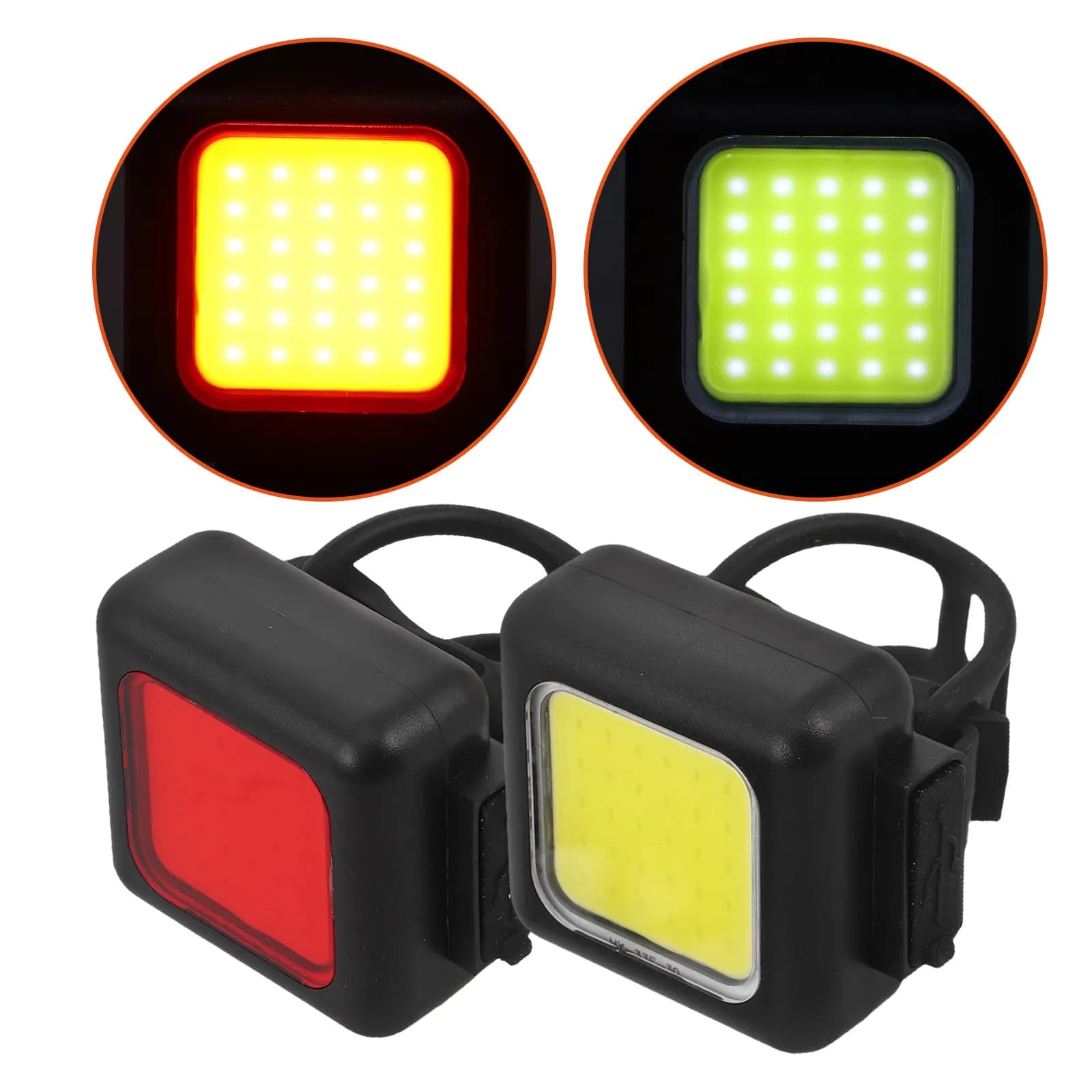 Set di Luci per Bicicletta per Bambini, Ricaricabili, Compatte, Impermeabili, Faro Anteriore e Luce Posteriore per Ciclismo, Sicurezza per Bici da Strada