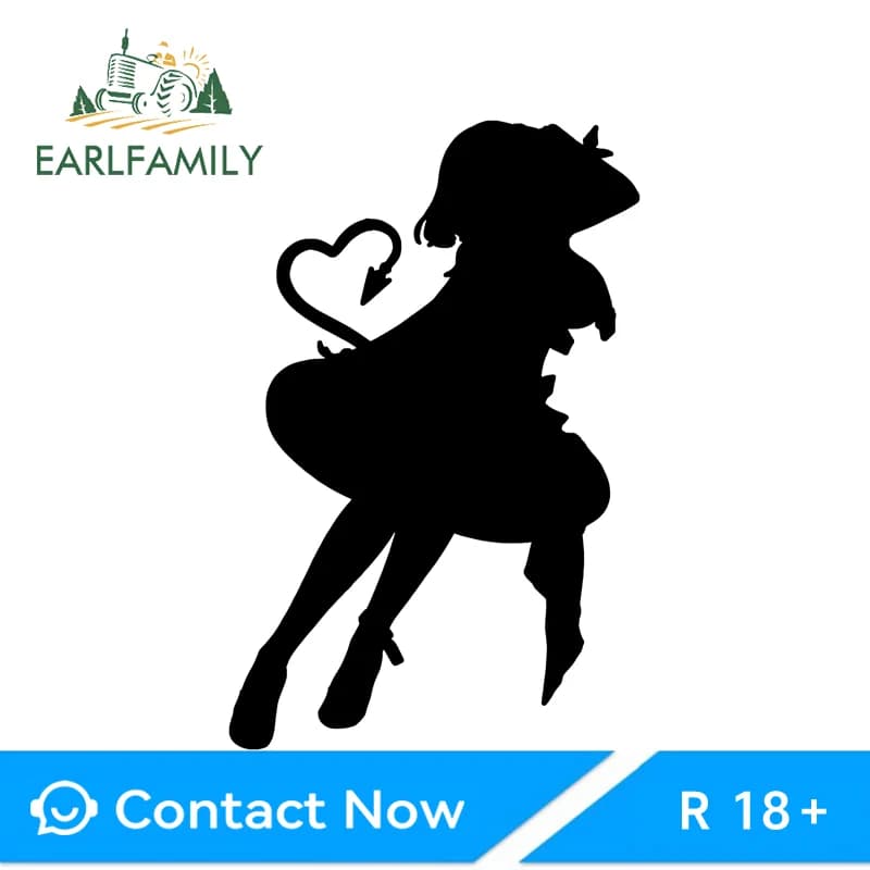 EARLFAMILY Succubus Jane Doe Zenless Car Sticker Personal Fishing Tackle Box Decal Suitable For Auto Vehicle Styling Decoration