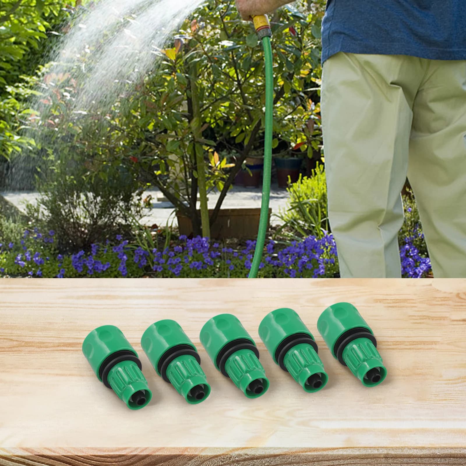 Connettore Rapido per Tubi di Espansione, Accessori in Plastica per Tubi Flessibili, Uso Regolare per Installazioni Idriche e Giardinaggio