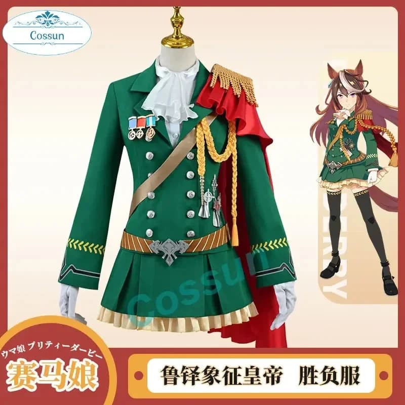 A;3,v;7'd/2026 Uma Musume Pretty Derby Symboli Rudolf Costume Cosplay Halloween Gioco Anime Donna