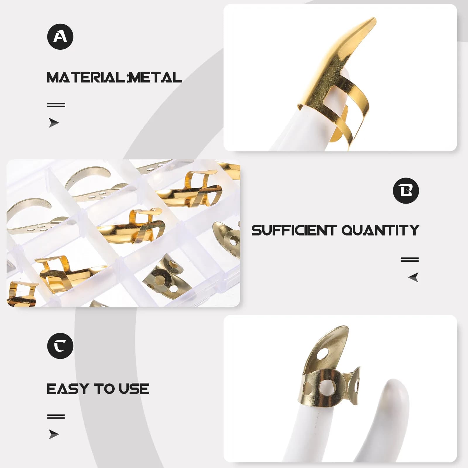 Set di 1 plettri in metallo regolabili per chitarra, banjo, ukulele, chitarra classica - Accessorio essenziale per la pratica