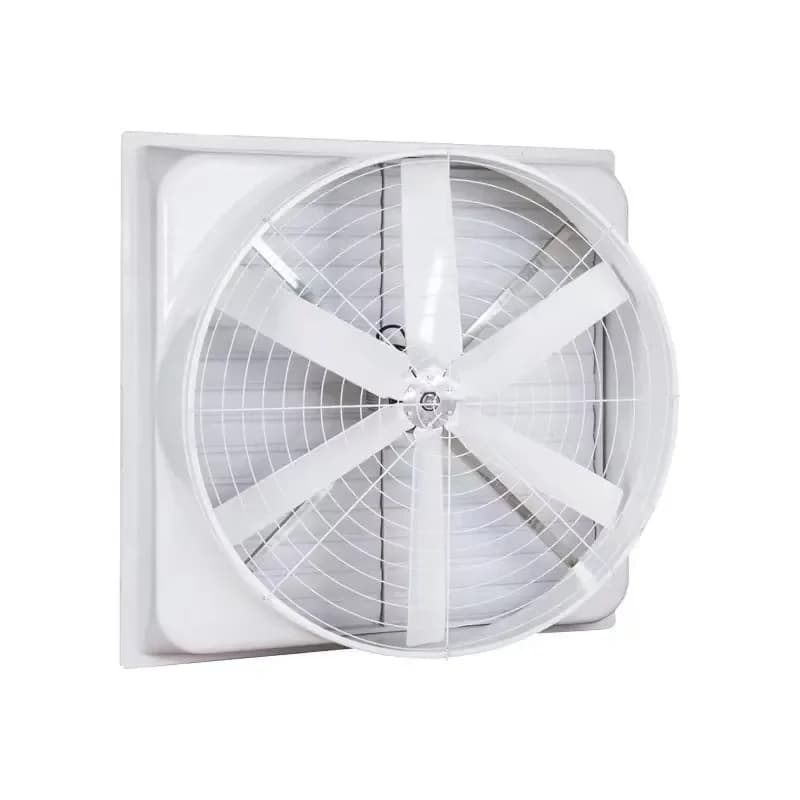 Ventilatore Assiale Industriale a Pressione Negativa da Parete 380V con Cuscinetti a Sfera, Pale in Lega di Alluminio
