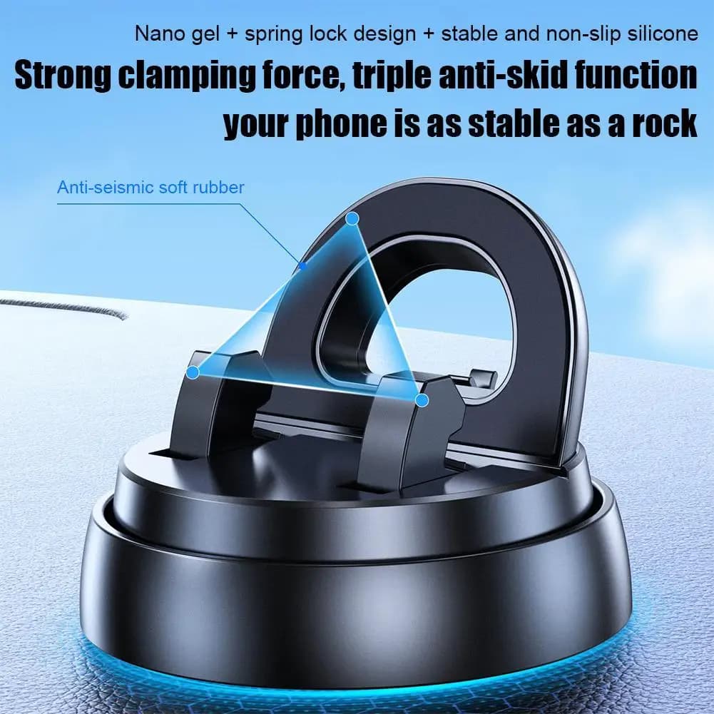 Supporto per telefono per auto Staffa di supporto per cruscotto con rotazione di 360 gradi Staffa di navigazione antiscivolo per accesso iPhone