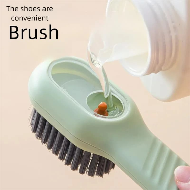 Nuova Spazzola Automatica per Scarpe con Dispenser di Liquido, Spazzola per Pulizia Domestica con Setole Morbide per Lavaggio Scarpe