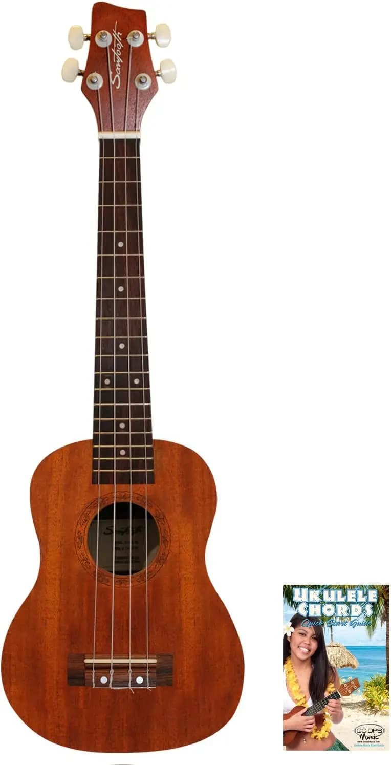 Mahogany Tenor Ukulele with Quick Start Guide, Natural Satin Finish